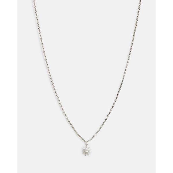 Allsaints Australia Mens Sonny Sterling Silver Necklace Silver AU56-731